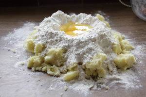 Well made from flour and potatoes