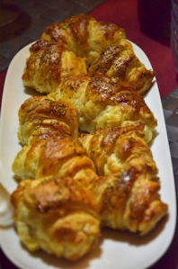 Croissant served on a plate