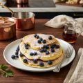 Homemade Blueberry Thick Pancakes Recipe by Ale simple recipes