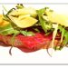 Bruschetta with bresaola and parmesan cheese